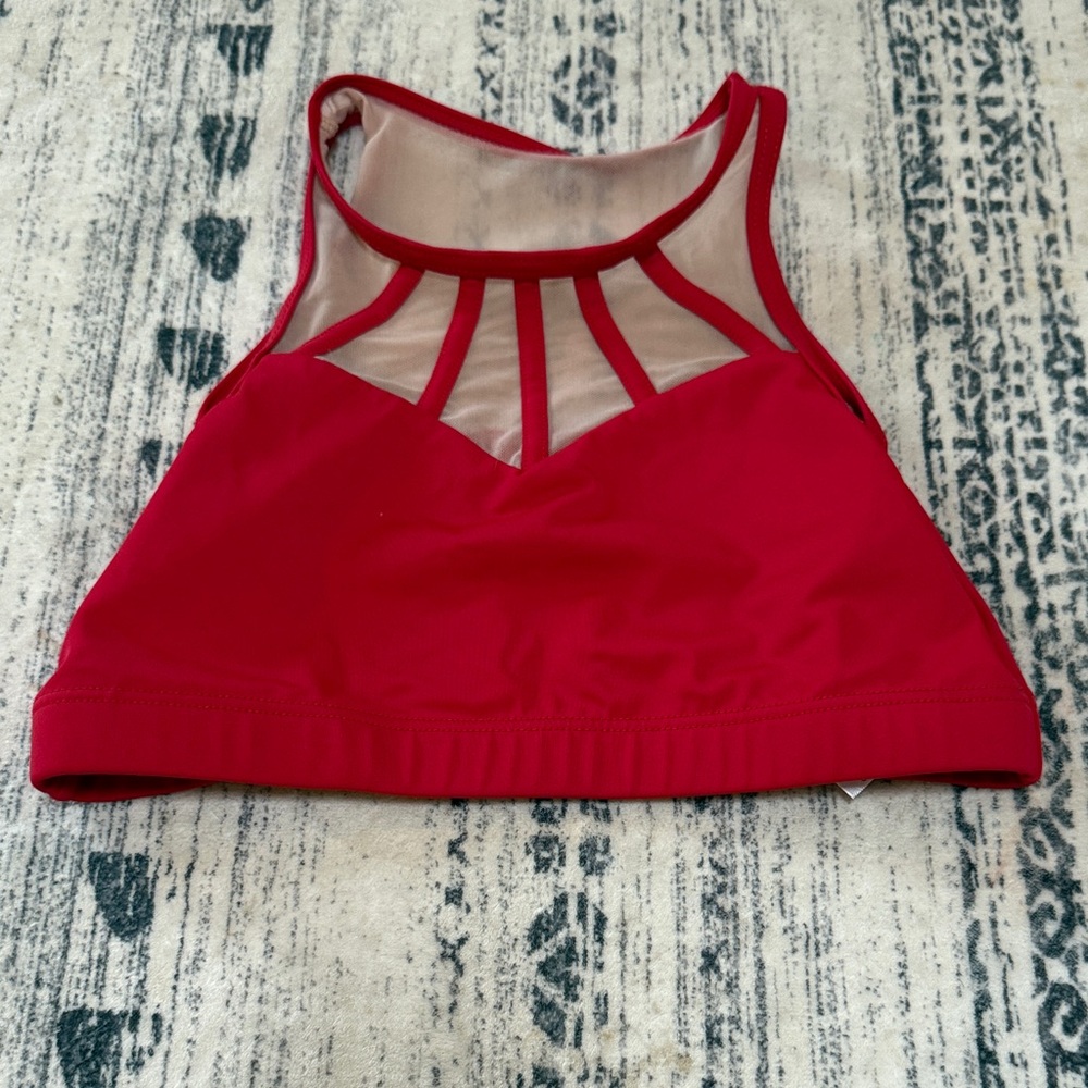 Balera Red Dance Crop Top